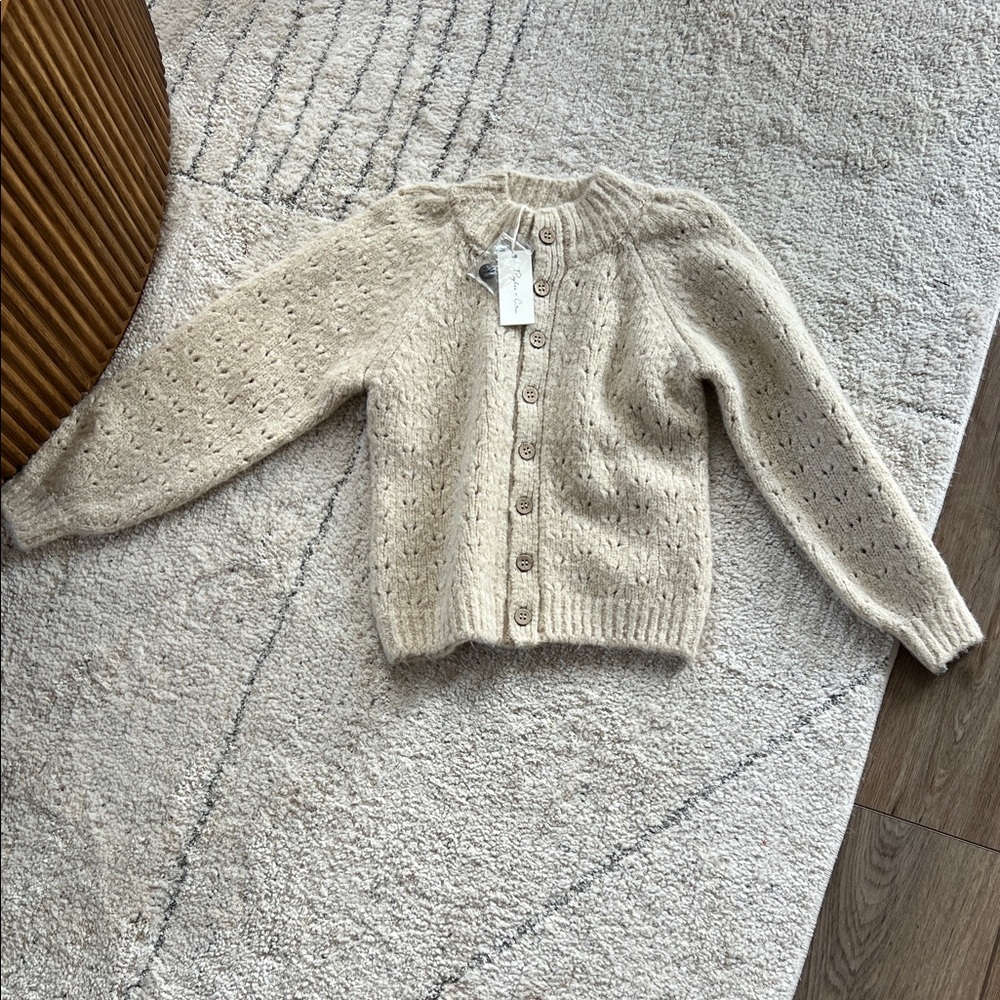 Rylee + Cru Beige Button-Up Cardigan